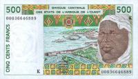 p710Kk from West African States: 500 Francs from 2000